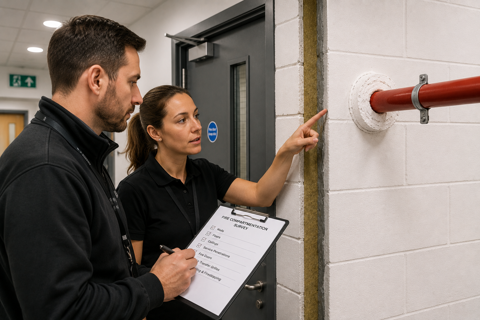 fire compartmentation surveying